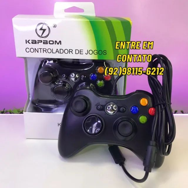 Controle Xbox Com Fio-Entregas 9h as 22h
