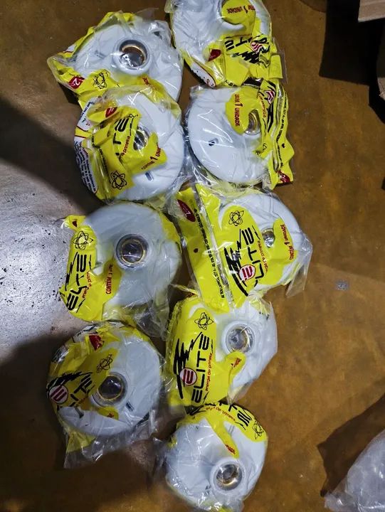 9 x Plafonier Bocal De Porcelana 100w P/ Lâmpadas E-27 Kit Com 10 Unidades Pvc Com Termina