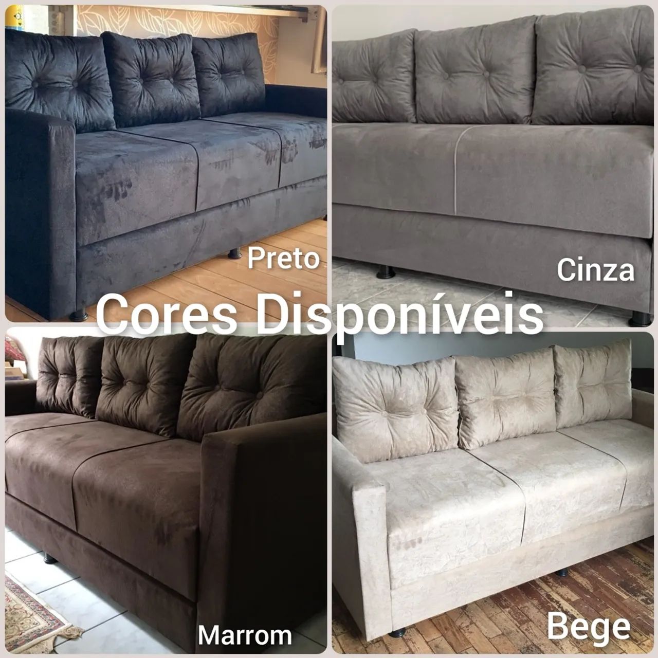 Sofá Cama Ótimo Custo benefício direto de Fábrica, bem prático  - Foto 4