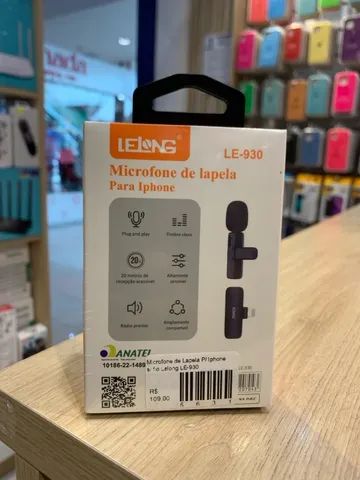 Microfone de Lapela Lelong Iphone - Novo Lacrado - Loja Fisica   - Foto 2