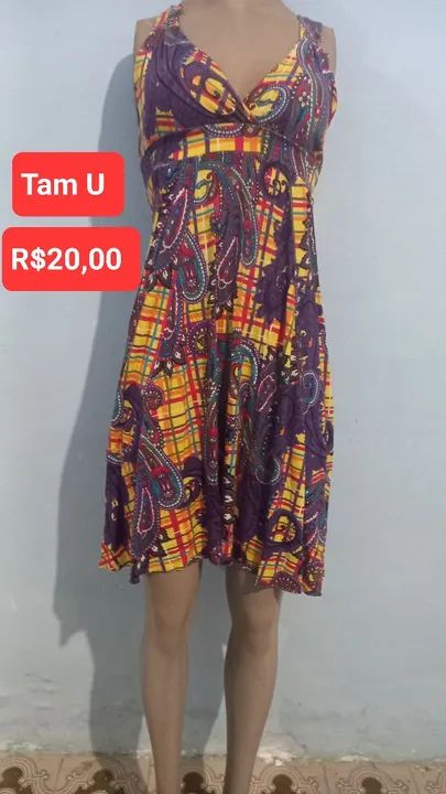 Vestido Estampado Floral - Tam U