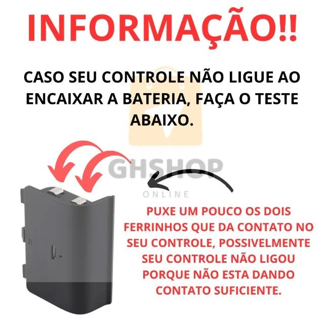 Kit Bateria para Controle X-BOX ONE 8800mAh + Cabo wpp:43. * - Foto 2