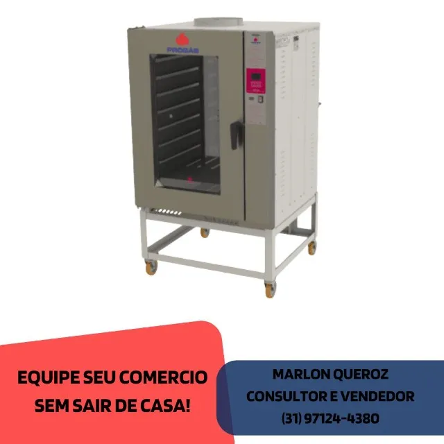 Forno Turbo 10 Esteiras Elétrico Progas