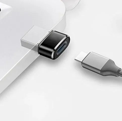 Adaptador Conversor USB Type C Fêmea para USB Macho - Foto 3