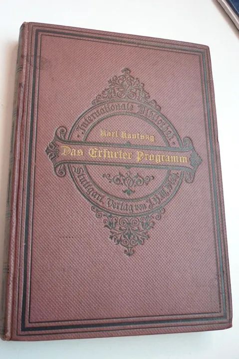 das erfurter programm - karl kautsky (1920) livro antigo capa dura - Foto 2