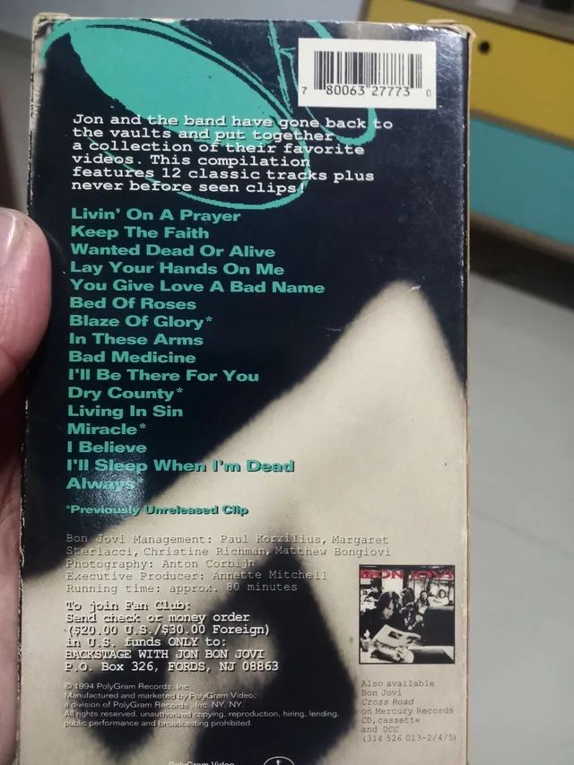 FITA VHS BOM JOVI - Foto 2