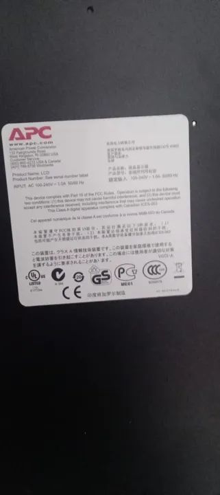 MONITOR COM TECLADO APC PARA SERVIDORES - Foto 2