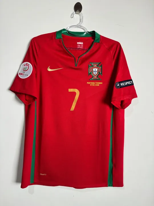 Camisa Portugal Home Euro 2008 Ronaldo 7 Original