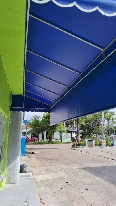 Toldo Fixo com cortina 