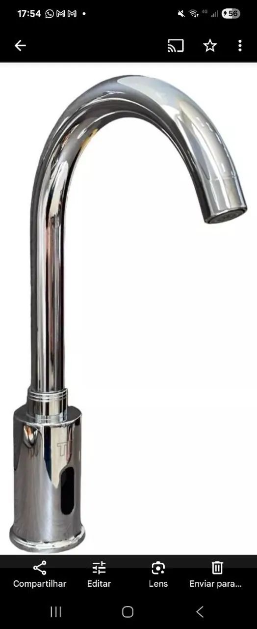 Torneira Automática com Sensor Infravermelho - Cromada - Foto 2