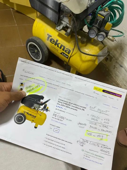 COMPRESSOR DE TINTA SEMINOVO  - Foto 2