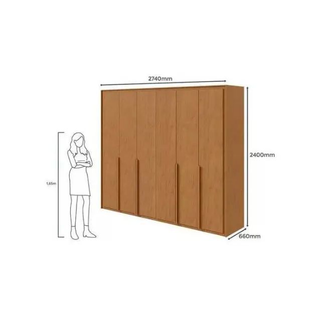Guarda Roupa Casal 6 portas Imperatore 100% MDF -DIRETO DE FÁBRICA! - Foto 3