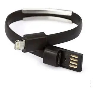 Cabo Usb Pulseira pra Iphone ou Micro Usb Cores - Foto 2