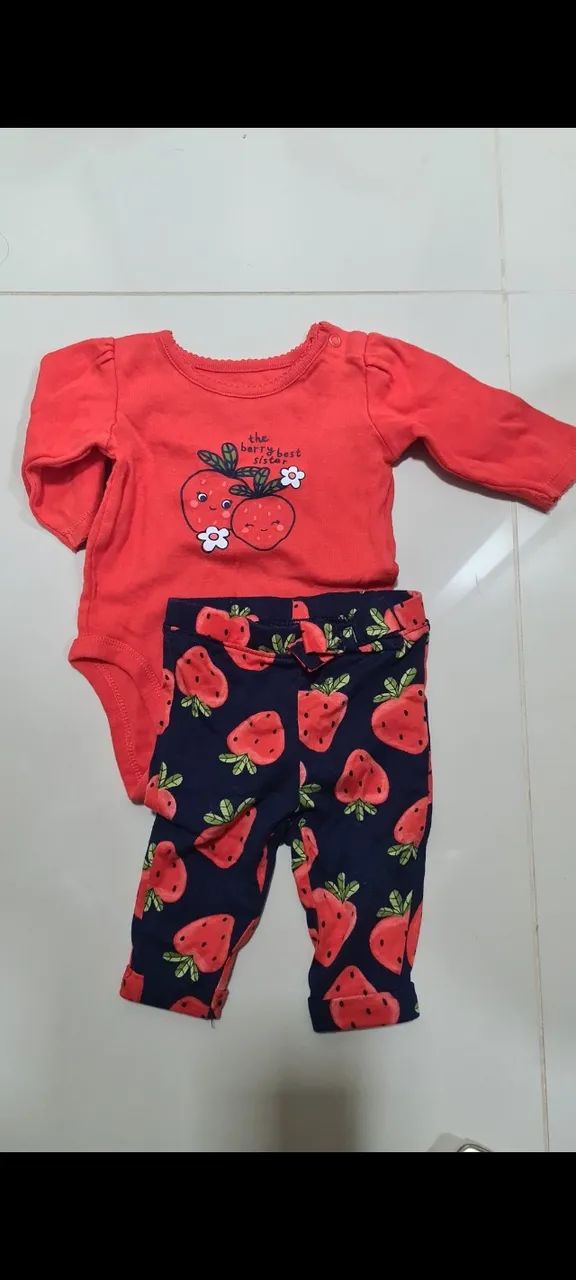 Conjunto carters bebê 3 meses