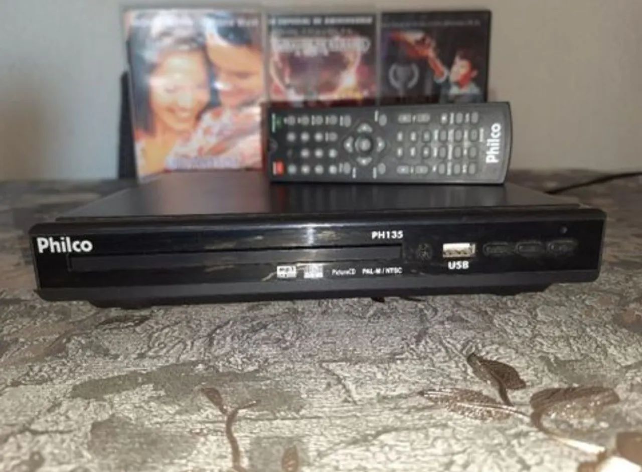 DVD Player Philco + 3 filmes originais  - Foto 3