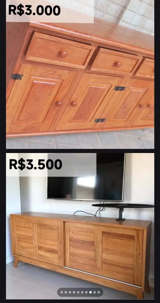 Criados Mudos e Buffets em Madeira de Angelim 64861555312131124