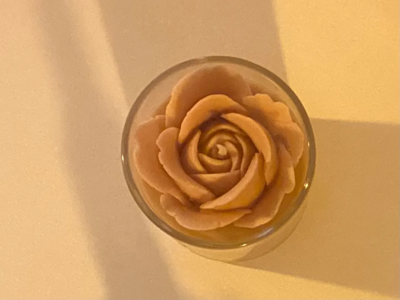 Vela Decorativa Flor em Copo de Vidro