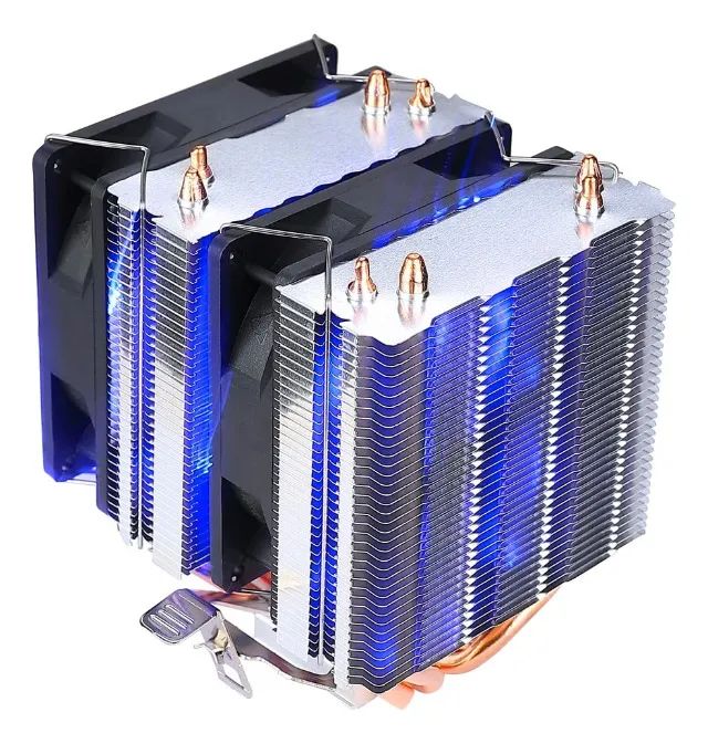 Air Cooler Gamer Dual Fan 4 Heatpipes | Rise Mode G700 | P/ Processador Intel Amd Led Azul - Foto 5