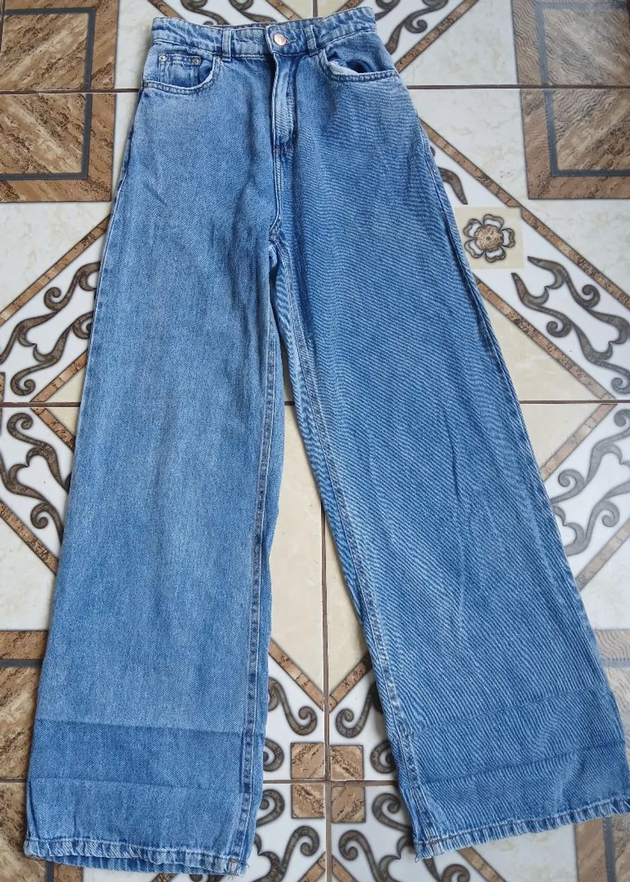 Calça Jeans Wide Leg Azul