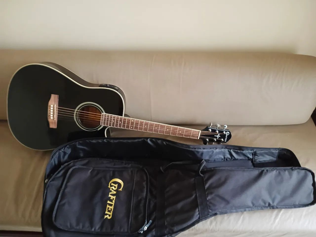Violão Eletroacustico Crafter Modelo HDC-24EQ/BK - Foto 2