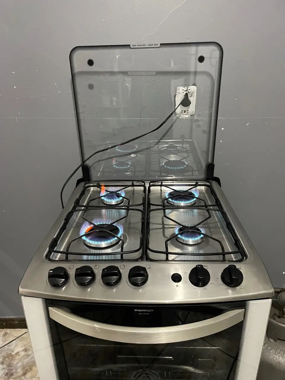 Fogão Electrolux 4 Bocas 2 fornos  - Foto 5
