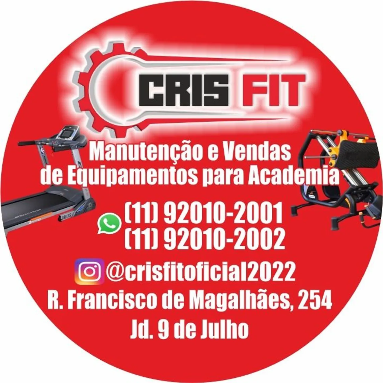 Serviço de manutenção em equipamentos de ginástica