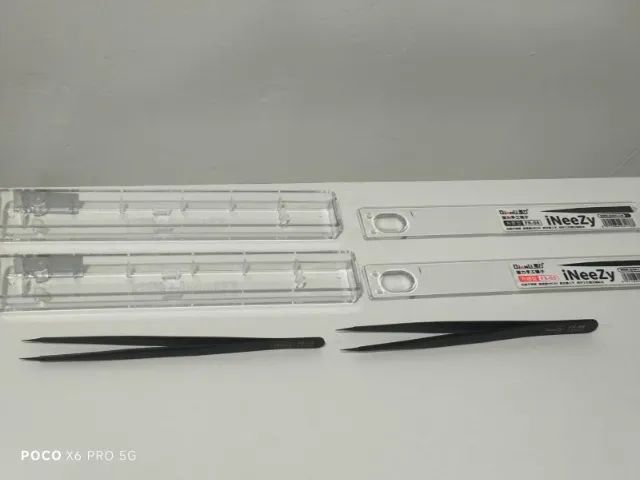 pinças de aço inoxidáveis ultra-finas Qianli ineezy FX-03 e FK-04  - Foto 4