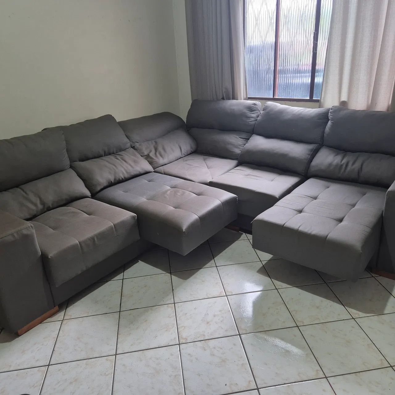 Sofá de canto retrátil e reclinavel  - Foto 4