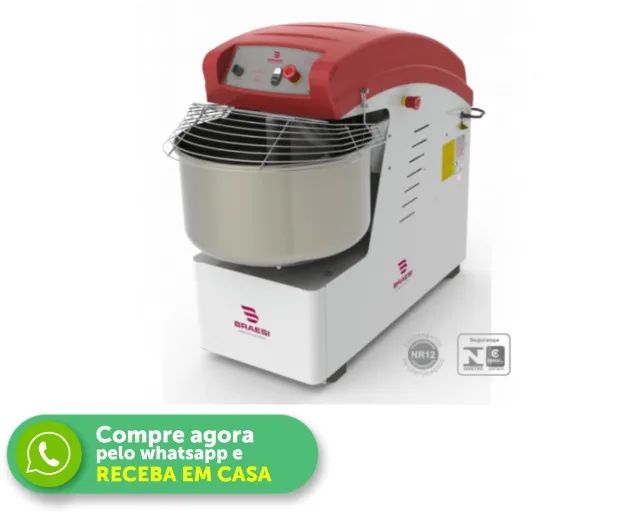 Amassadeira Espiral Braesi 15KG Nova Monofásica