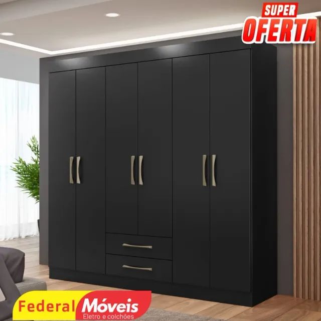 Guarda roupa casal 6 portas  - Foto 2