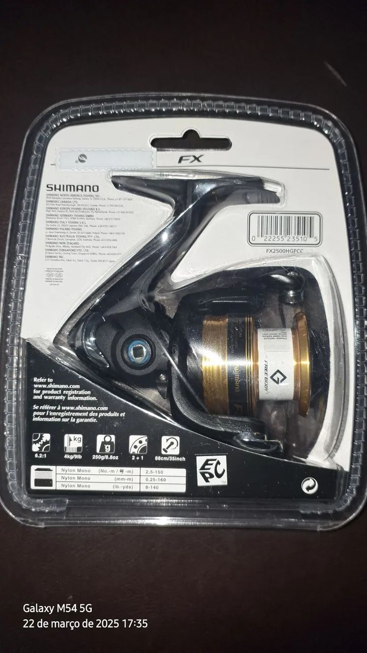 Carretilha de Pesca Shimano FX 2500HG - Foto 2