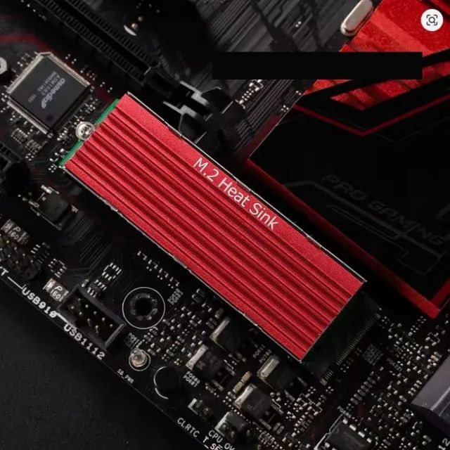 Dissipador de Calor SSD M.2 MVME 2280 - VERMELHO - Foto 2