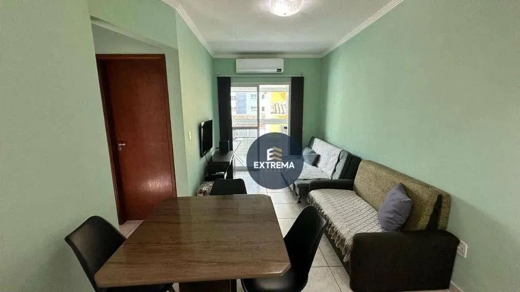 Lindo Apê em Praia Grande a venda Mobiliado na Guilhermina  1 Dorm, Sacada Gourmet e a 150 - Foto 2