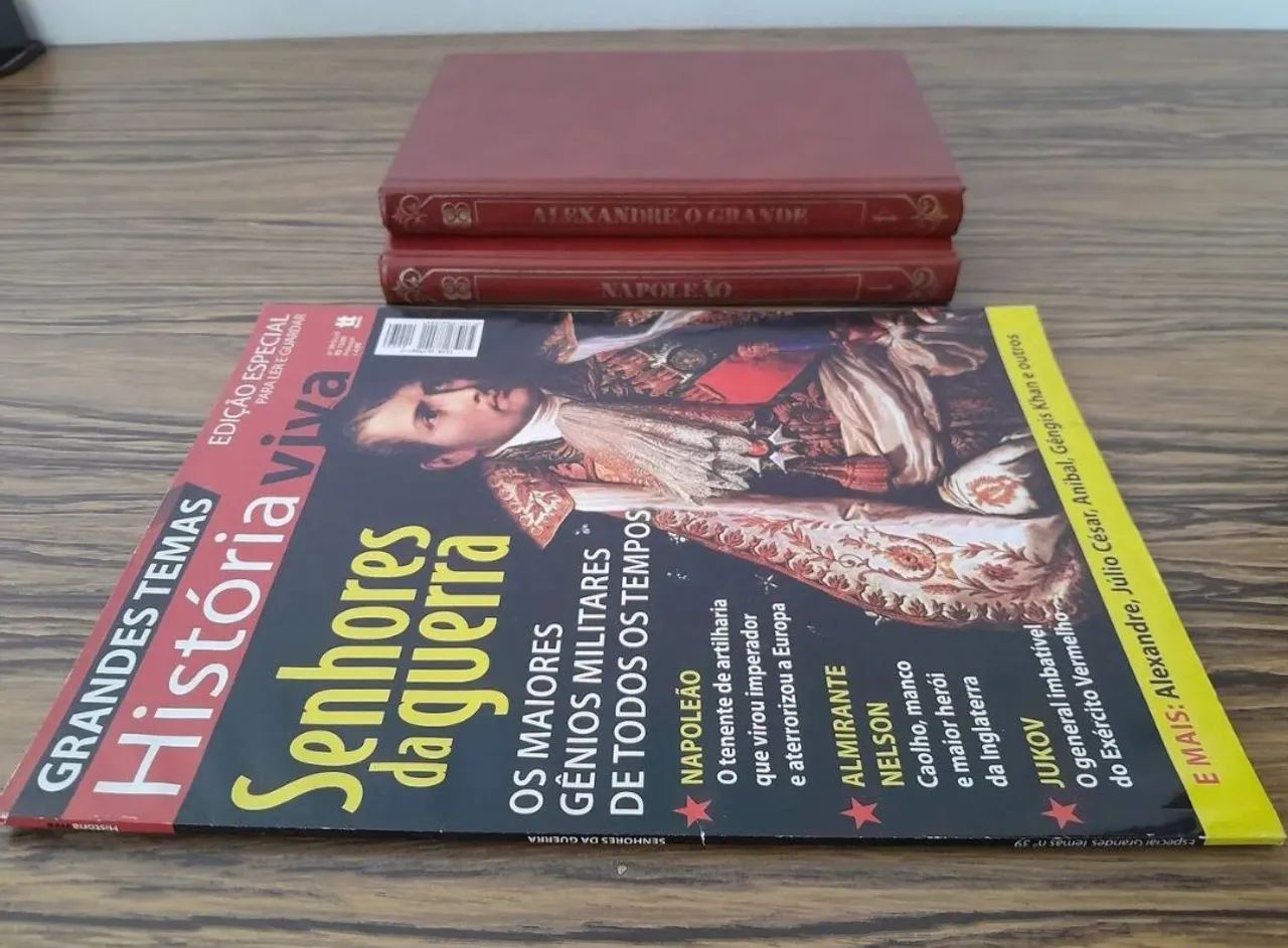 Napoleão e Alexandre: 2 livros e 1 revista - Foto 3