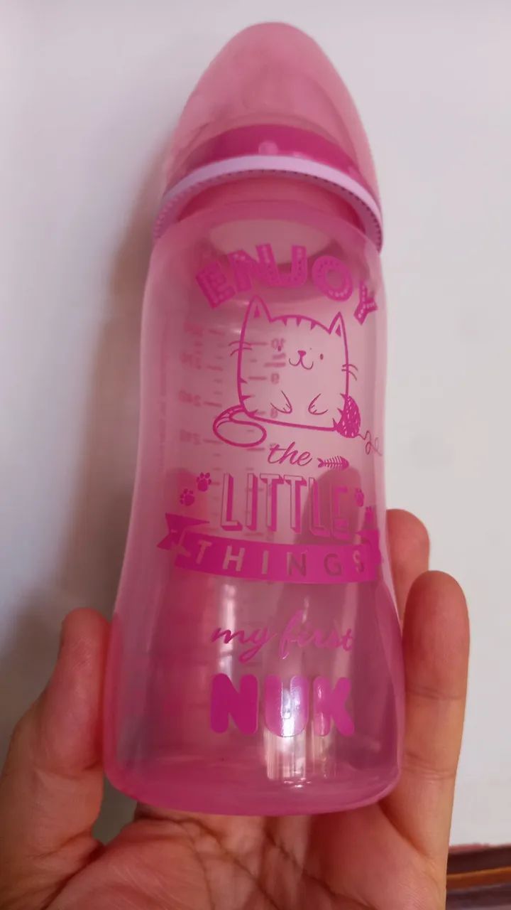 NOVA Mamadeira NUK My First Rosa 150ml - Foto 5