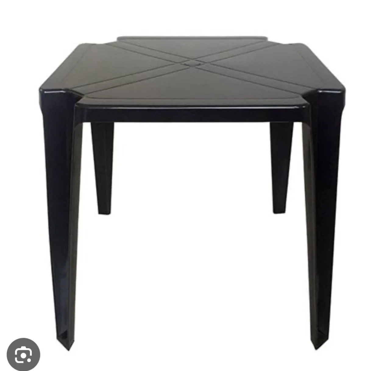 Mesa Quadrada Preta Elegante e Funcional