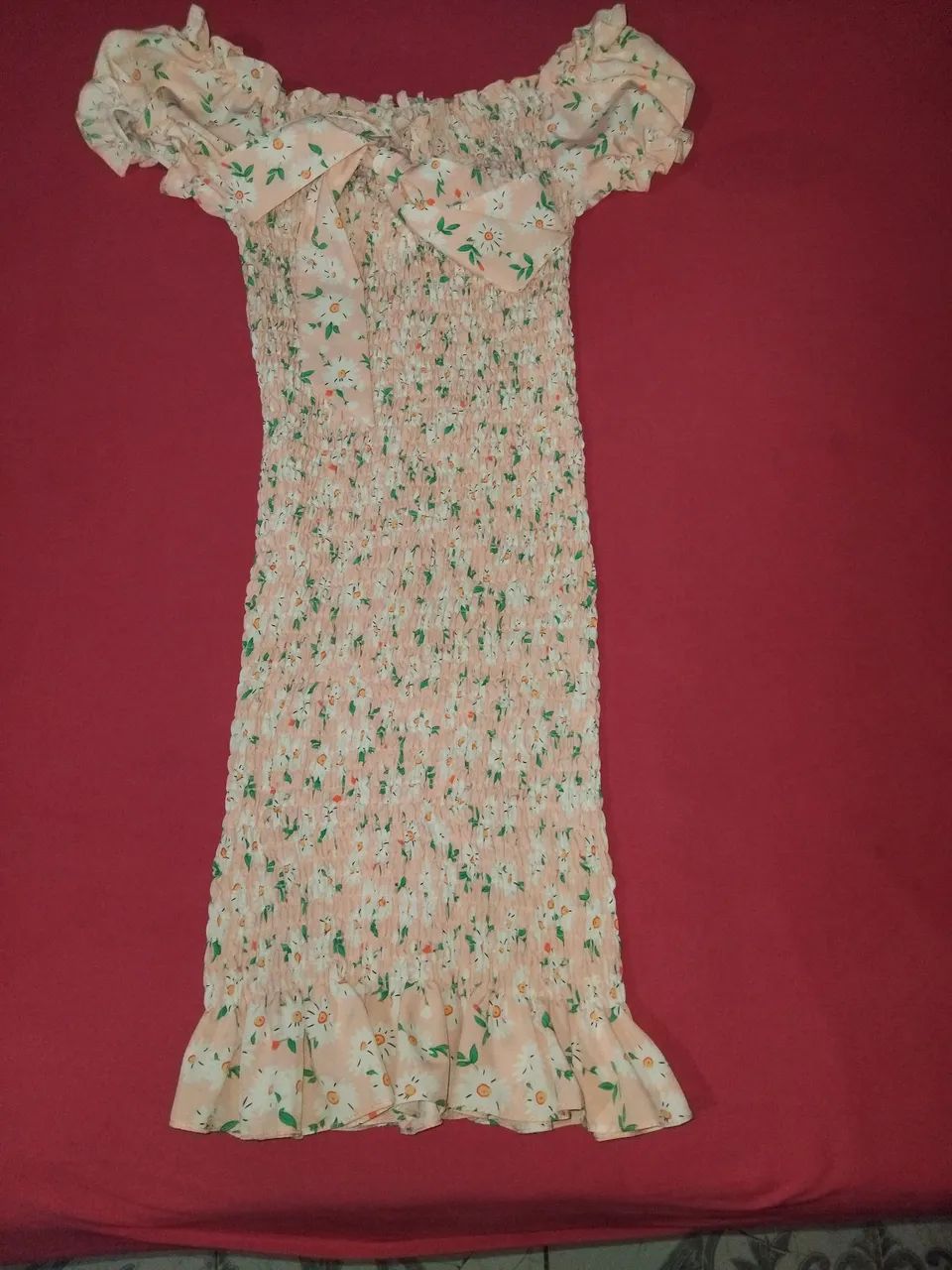Vestido Floral Manga Curta