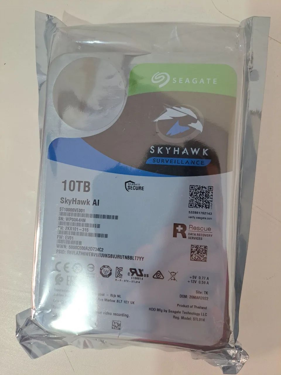 Hd Seagate Skyhawk Ai Surveillance 10tb