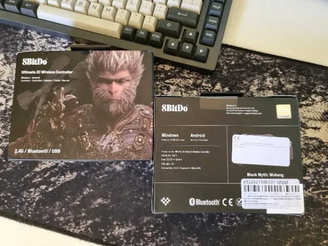 Controle Sem fio 8BitDo Ultimate 2C Black Myth Wukong, Preto