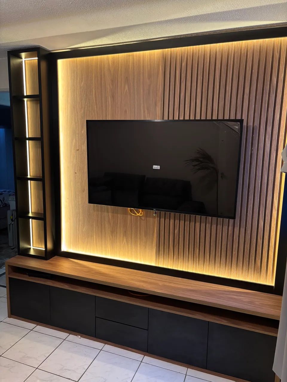 Painel para sala ripado  - Foto 3