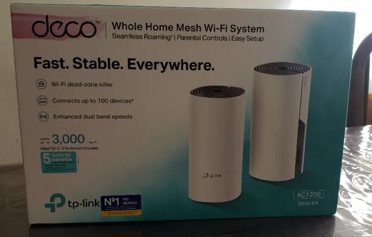TP-LINK Deco E4 - Kit Roteador Whole Mesh Wi-Fi System