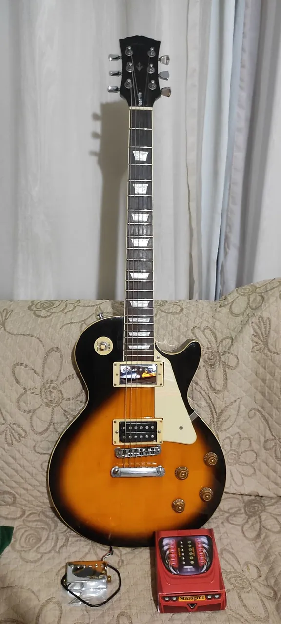 Guitarra Les Paul Shelter Nashville com captador Malagoli