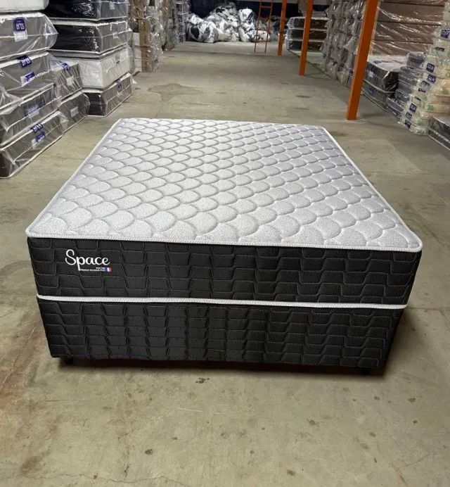 Cama Box Molas Ensacadas Space Pocket D26 138x188x25cm Solar