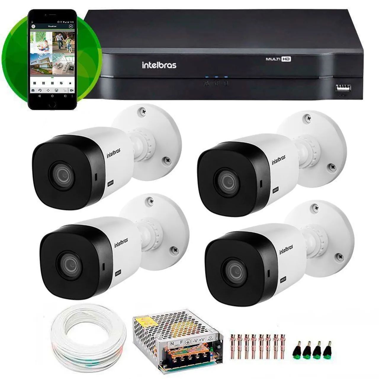 Kit Câmeras de Segurança Intelbras - Completo - Foto 2