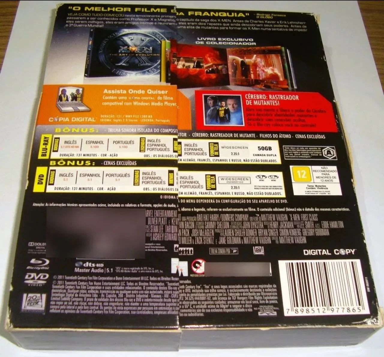 Blu-ray X-Men: Primeira Classe Edição Especial 64840798548867121