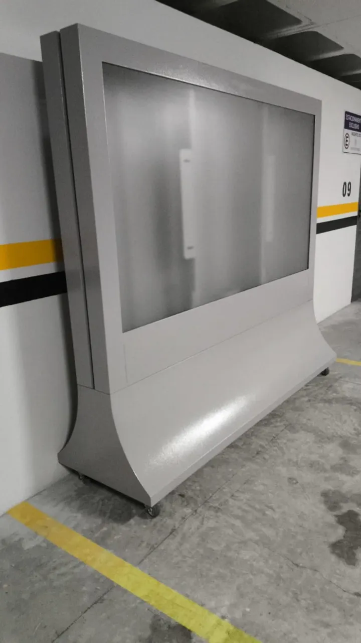 TOTEM BASE CURVA PARA TV 75? a 85? - SOMENTE ESTRUTURA