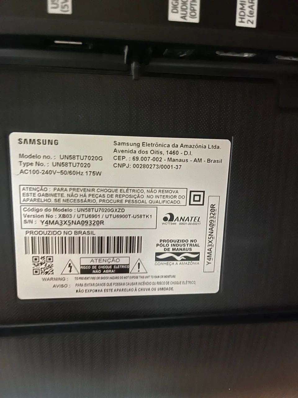 TV com Tela Danificada Samsung 58? - Foto 2