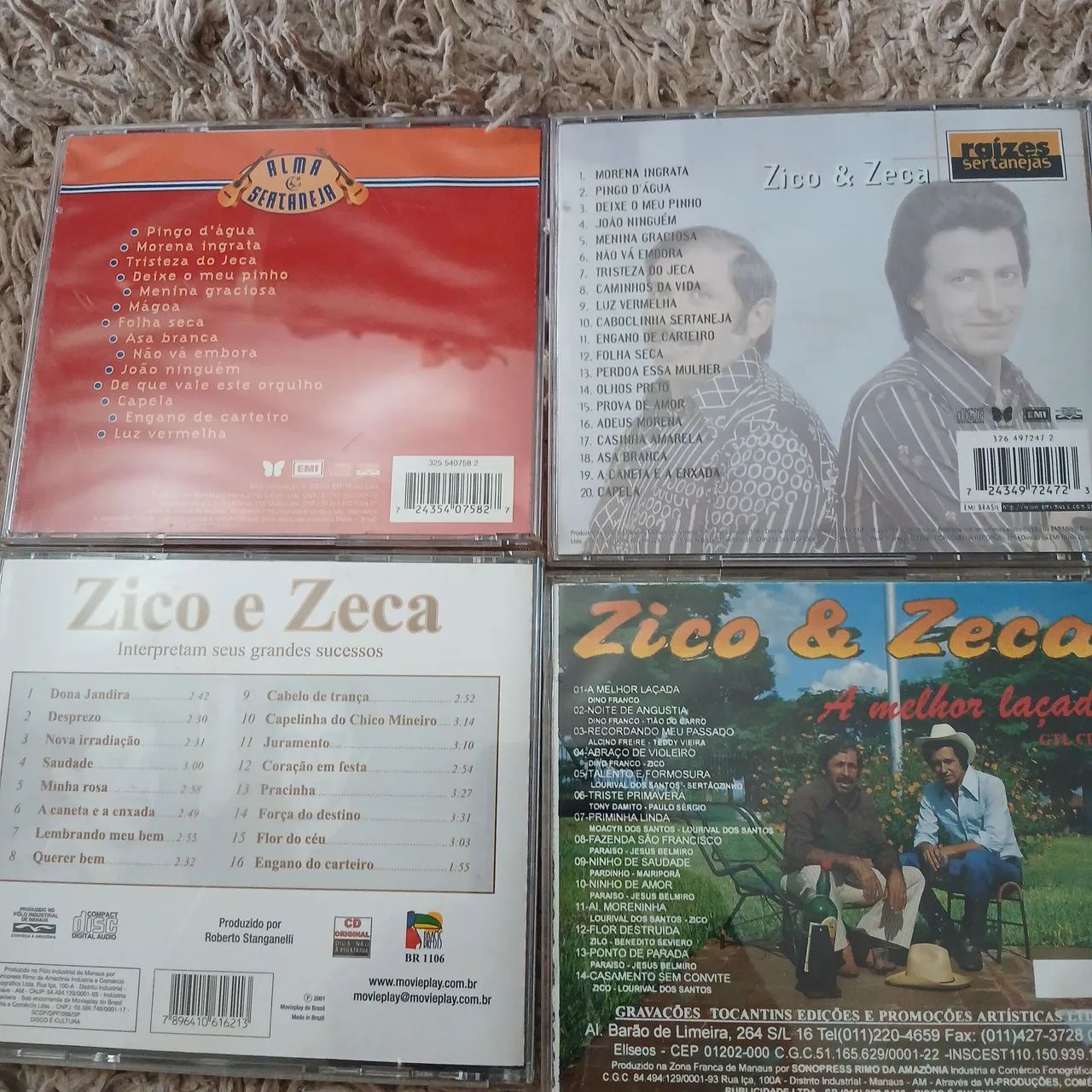 cds Zico e Zeca  04 unidades  - Foto 4