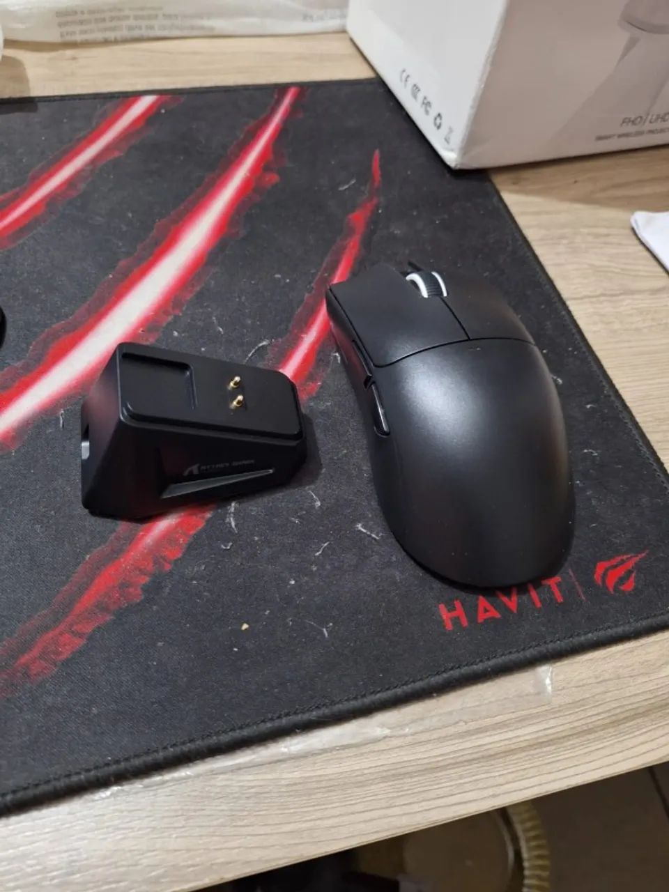 Mouse x11 Com Dock sem fio Preto - Foto 3