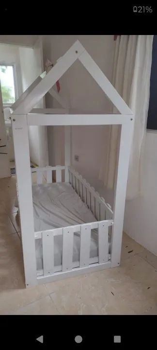 Cama Infantil Casinha Branca